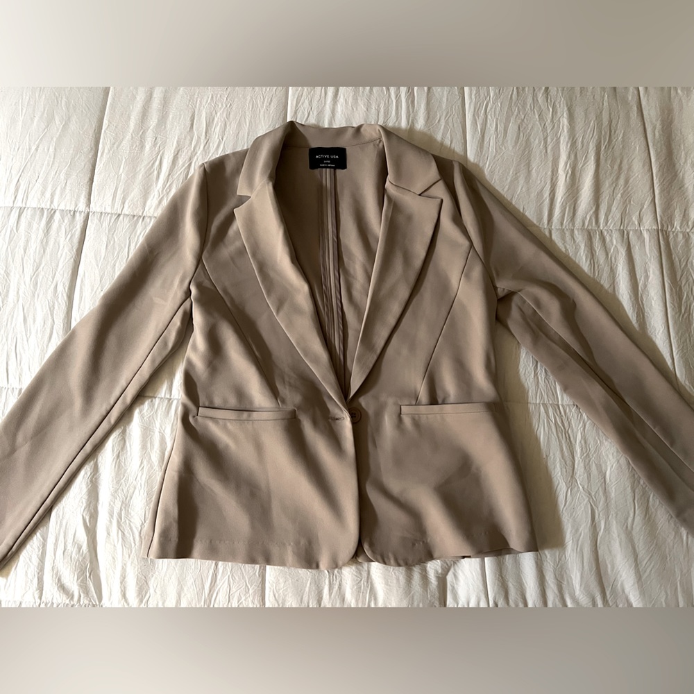 Beige Business Coat